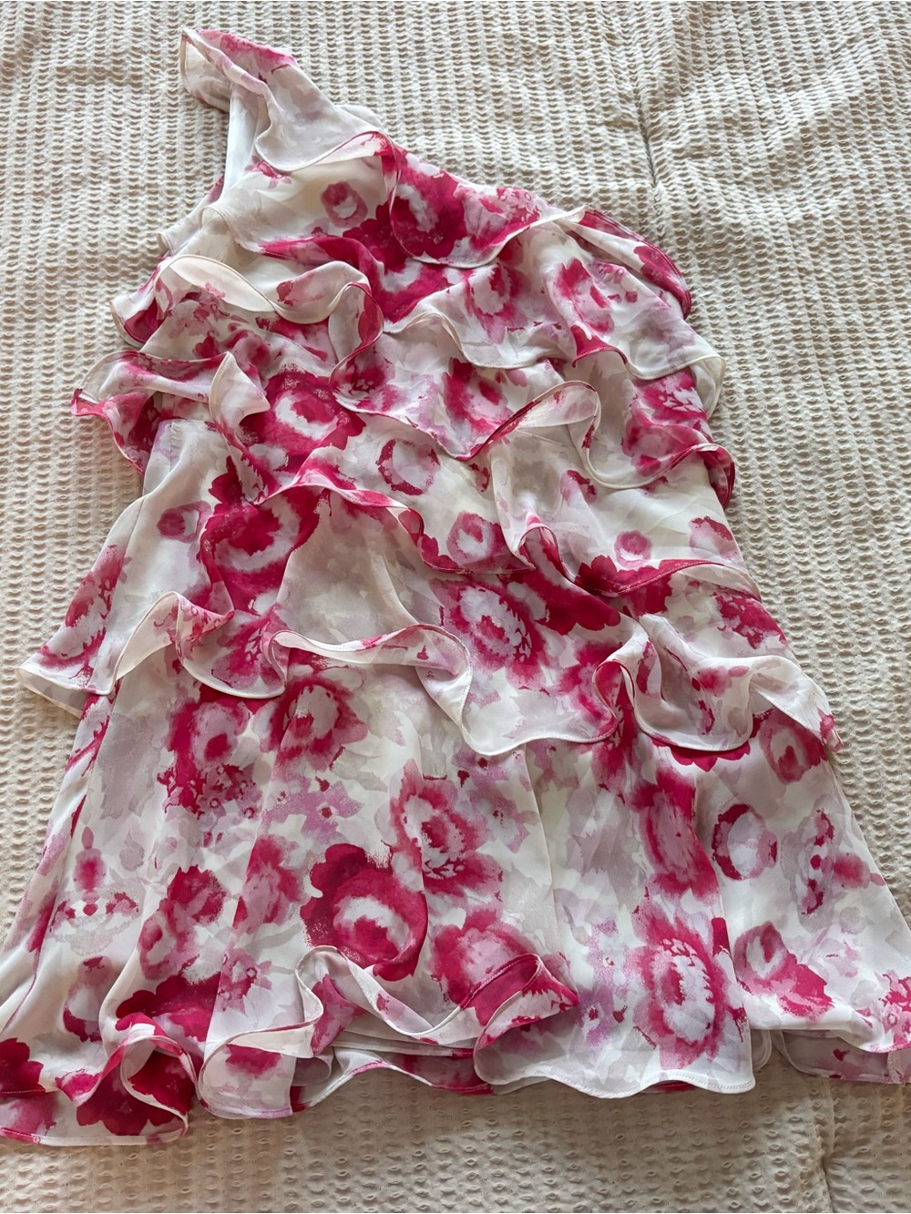Pearl by Georgina Chapman Floral Ruffle Mini Dress